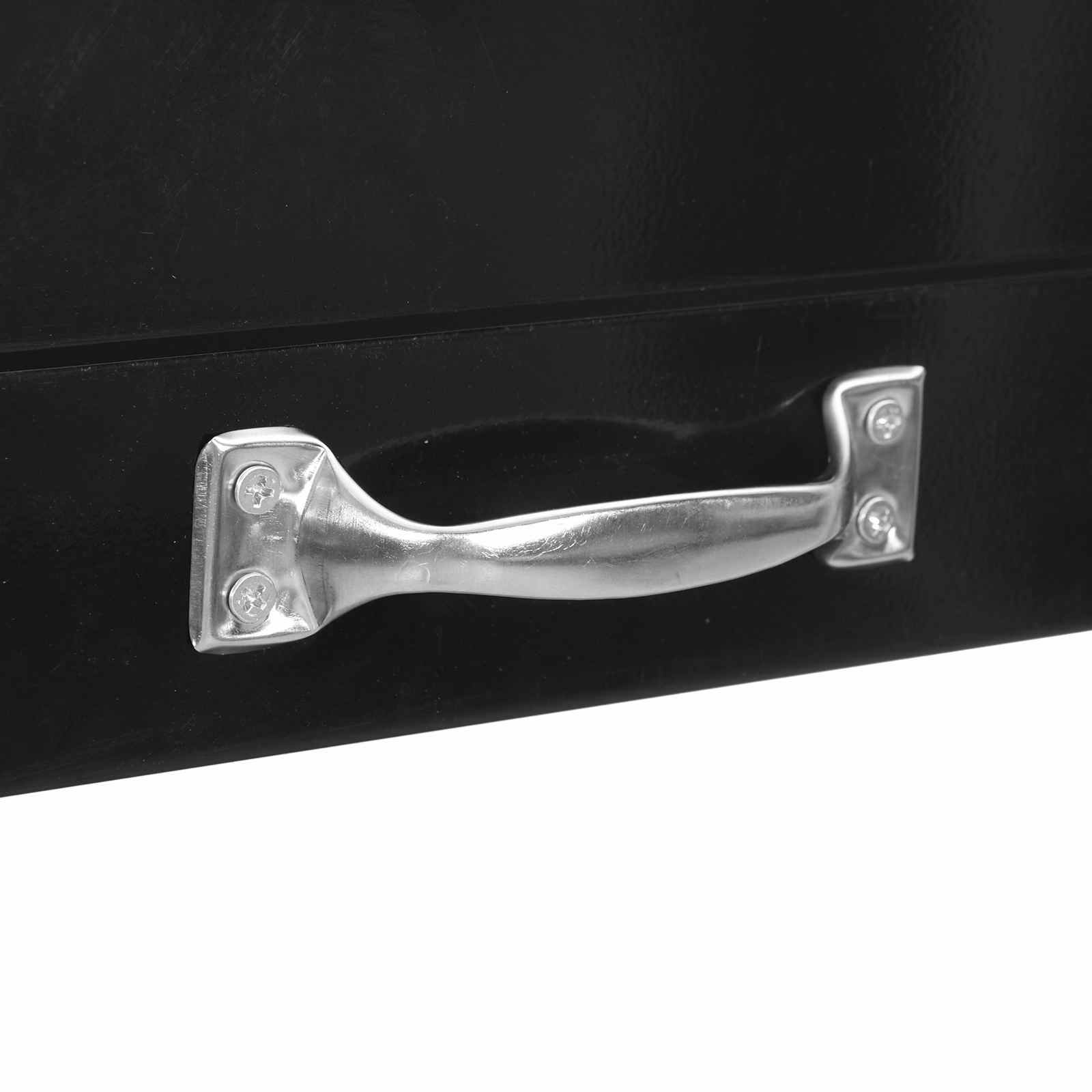 Banci de lucru cu sertar Negru 81 x 41 x 145 cm Lemn compozit — imaginea 10