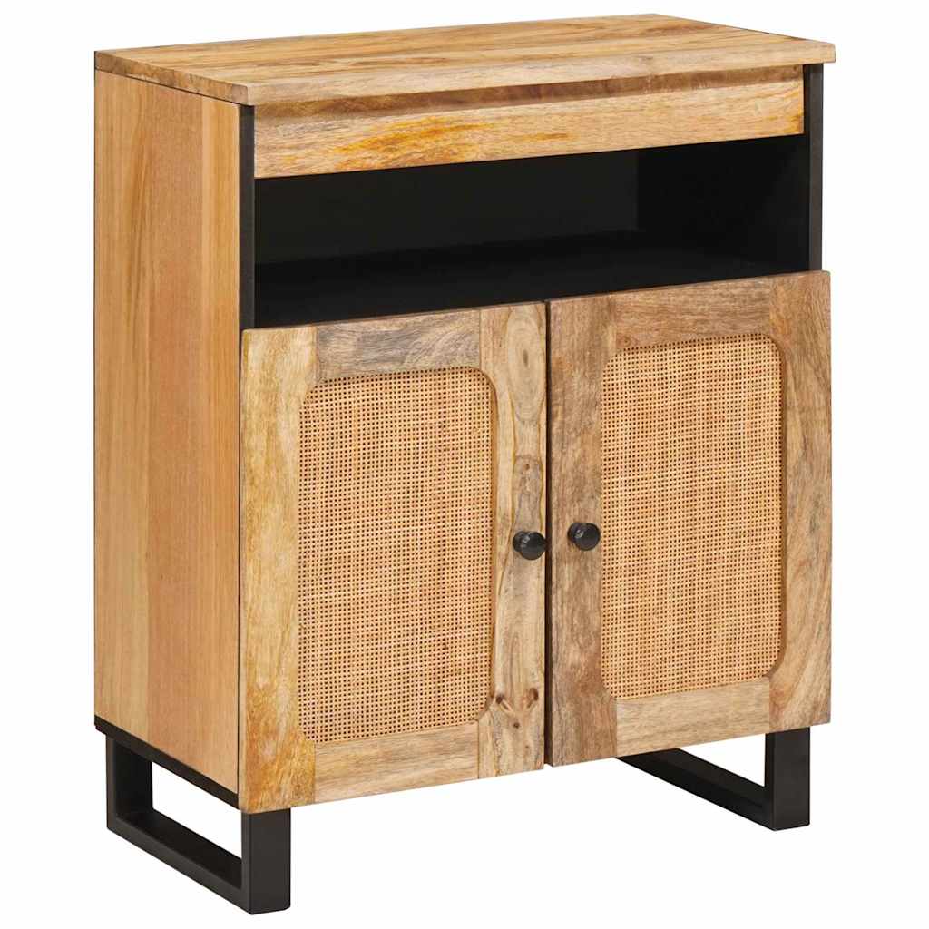 Bufet cu depozitare Maro 60 x 33,5 x 75 cm Lemn de mango solid