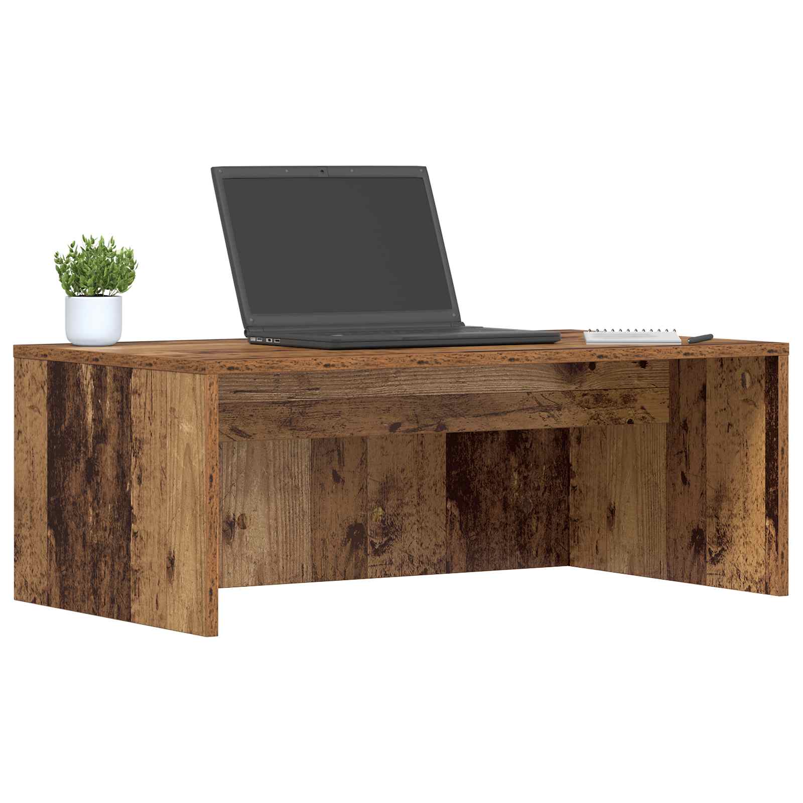 Birou montat pe perete Lemn Vechi 80 x 45 x 30 cm Lemn compozit — imaginea 3