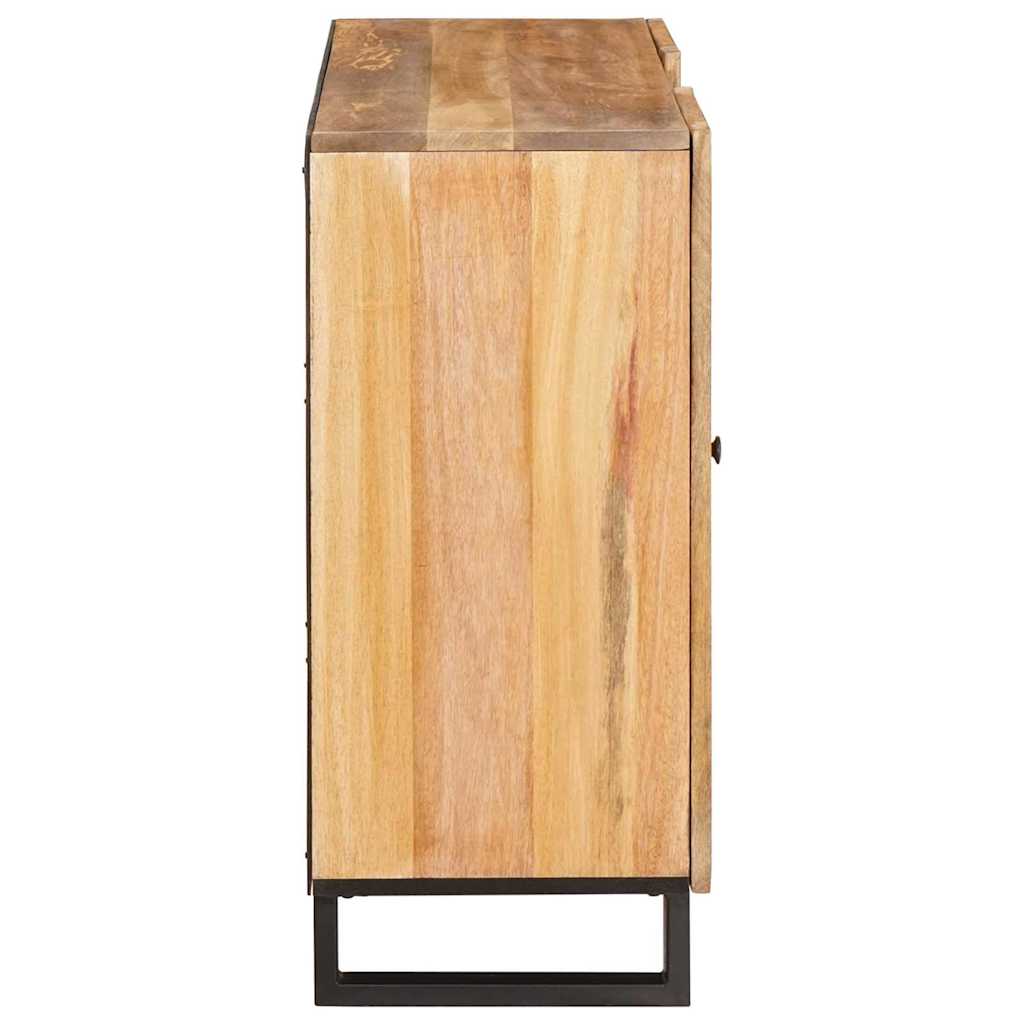 Bufet cu depozitare Maro 40 x 33,5 x 110 cm Lemn de mango solid — imaginea 5