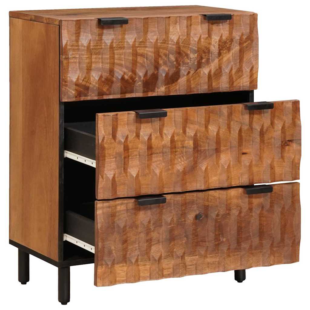 Bufet Finisaj Acacia Maro 60 x 33,5 x 75 cm Lemn de mango solid — imaginea 3