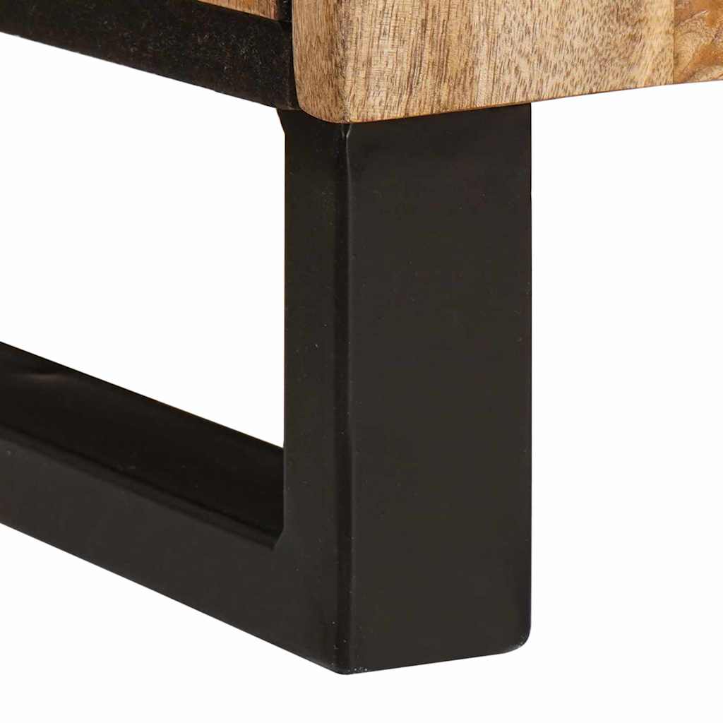 Bufet cu depozitare Maro 40 x 33,5 x 110 cm Lemn de mango solid — imaginea 7