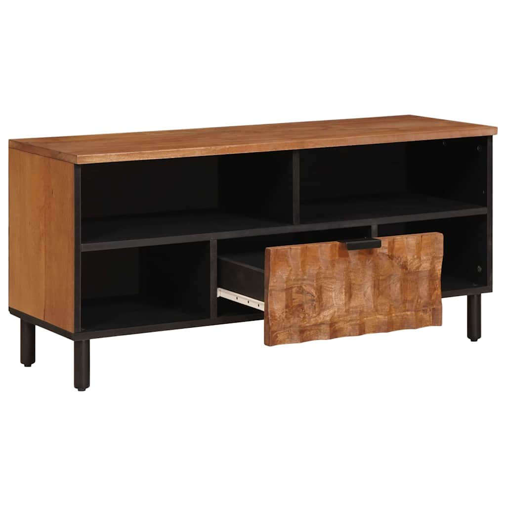 Cabinet TV cu sertar Finisaj Acacia Maro 100 x 33,5 x 46 cm — imaginea 3