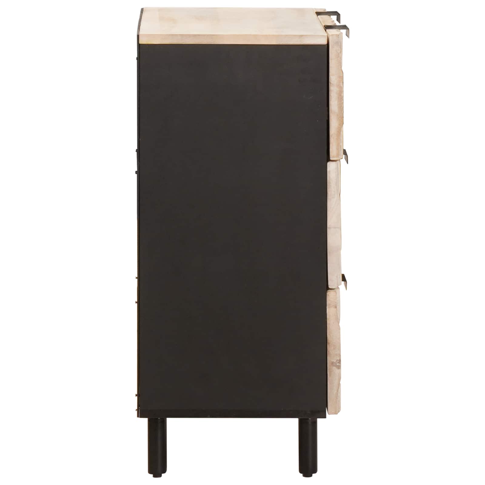 Bufet Finisaj Alb Spalat 60 x 33,5 x 75 cm Lemn de mango solid — imaginea 4