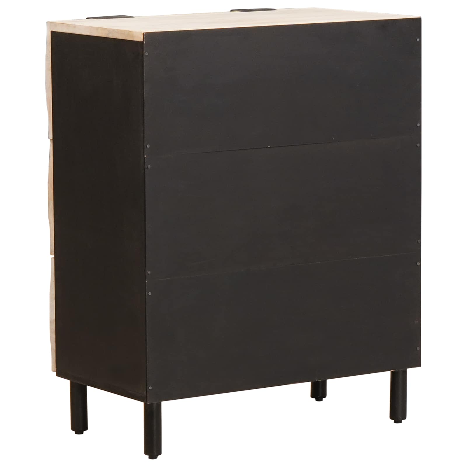 Bufet Finisaj Alb Spalat 60 x 33,5 x 75 cm Lemn de mango solid — imaginea 5