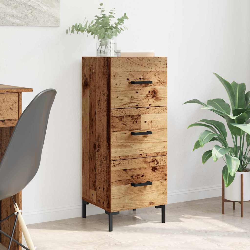 Bufet cu sertar Lemn vechi 34,5 x 34 x 90 cm Lemn compozit — imaginea 2