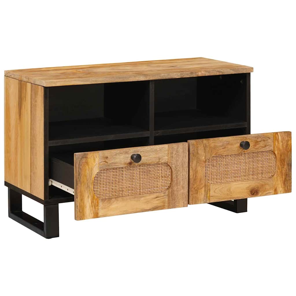 Cabinet TV cu sertar Maro 70 x 33,5 x 46 cm Lemn de mango solid — imaginea 3