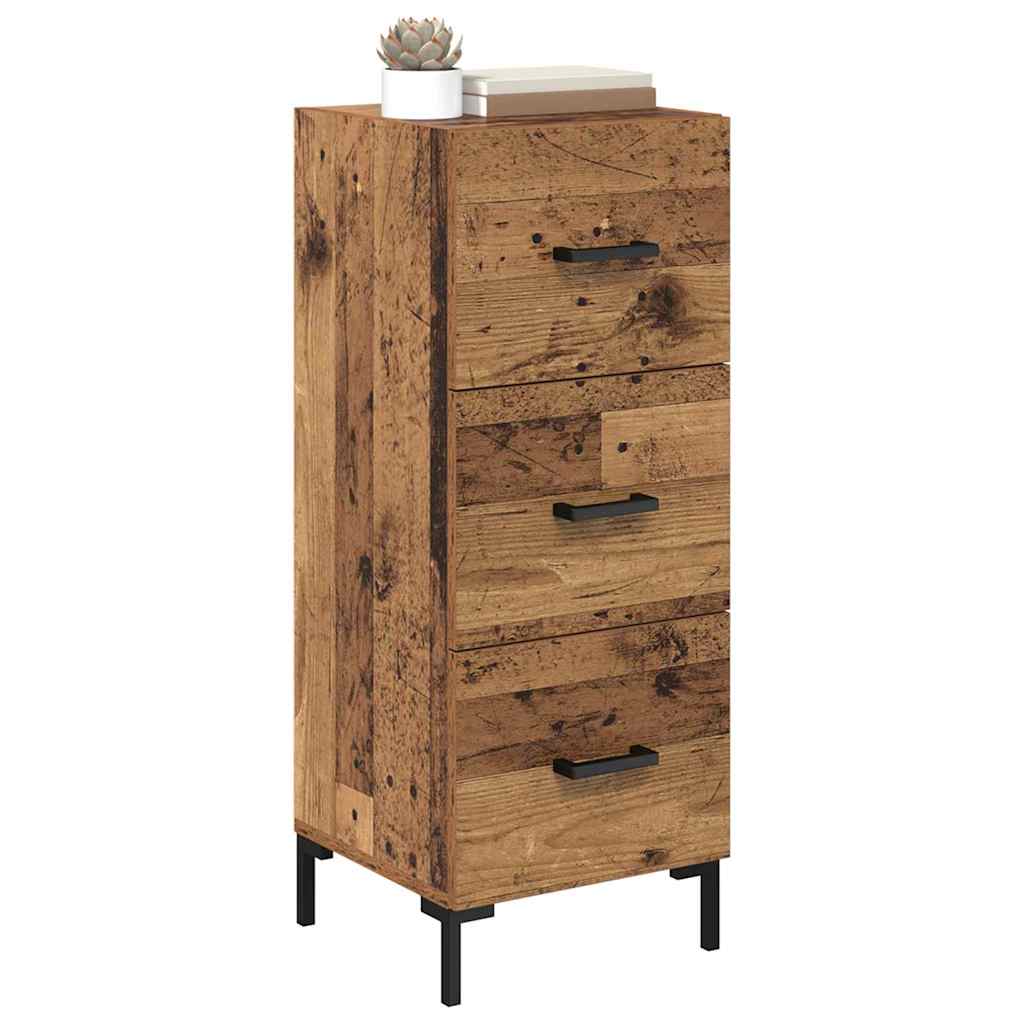 Bufet cu sertar Lemn vechi 34,5 x 34 x 90 cm Lemn compozit — imaginea 4
