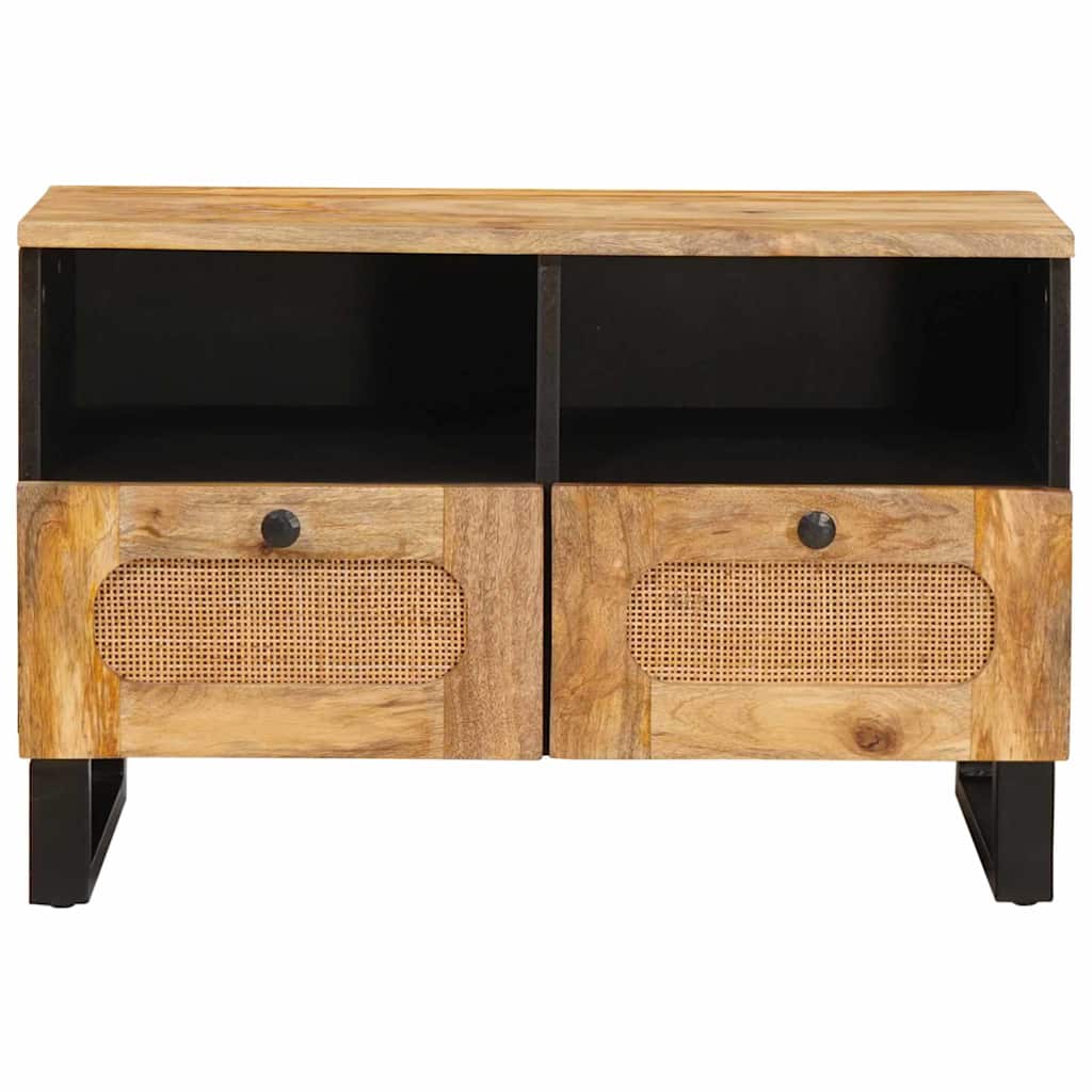 Cabinet TV cu sertar Maro 70 x 33,5 x 46 cm Lemn de mango solid — imaginea 4