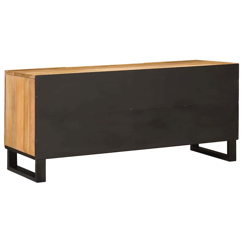 Cabinet TV cu raft Maro 105 x 33,5 x 46 cm Lemn de mango solid — imaginea 6