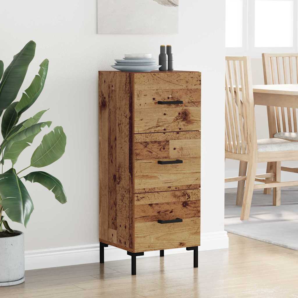 Bufet cu sertar Lemn vechi 34,5 x 34 x 90 cm Lemn compozit — imaginea 5