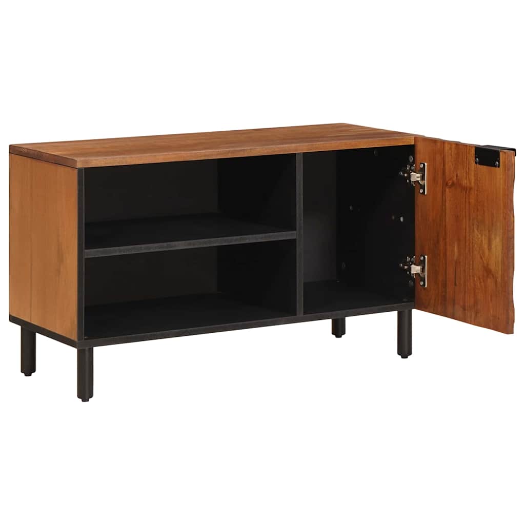 Cabinet TV cu depozitare Finisaj Acacia Maro 80 x 31,5 x 46 cm — imaginea 3