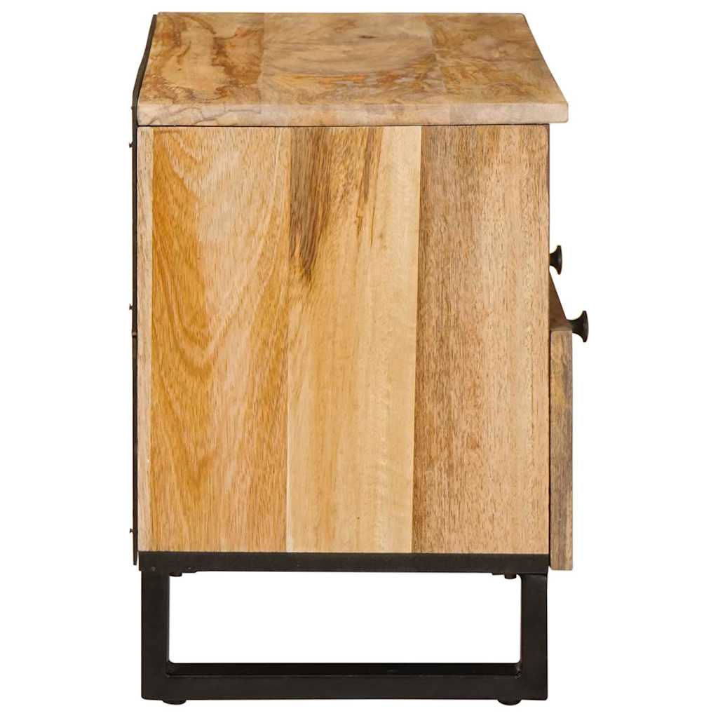 Cabinet TV cu sertar Maro 70 x 33,5 x 46 cm Lemn de mango solid — imaginea 5