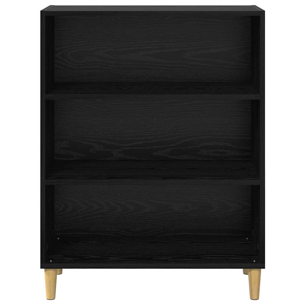 Bufet Stejar Negru 69,5 x 32,5 x 90 cm Lemn compozit — imaginea 6