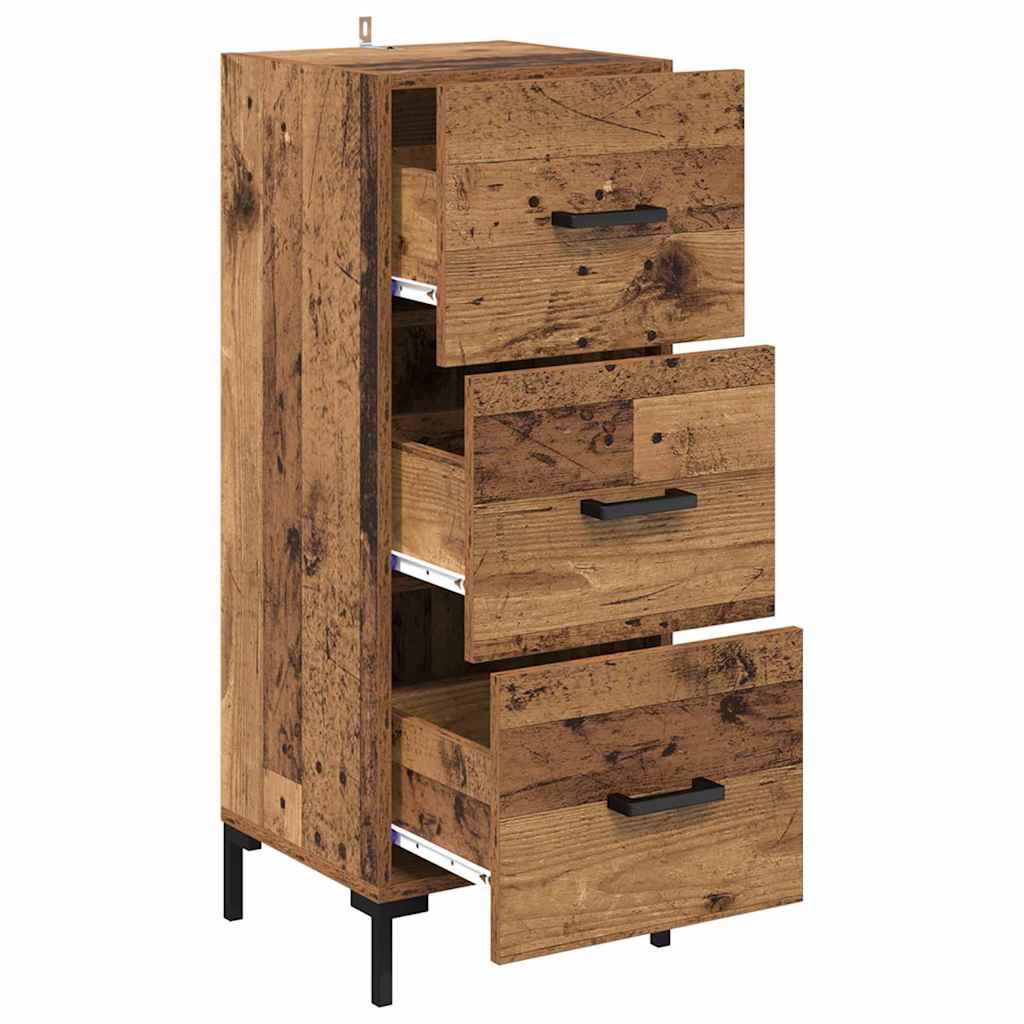 Bufet cu sertar Lemn vechi 34,5 x 34 x 90 cm Lemn compozit — imaginea 6