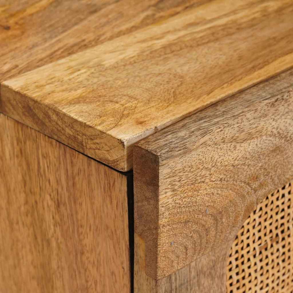 Cabinet TV cu raft Maro 105 x 33,5 x 46 cm Lemn de mango solid — imaginea 7