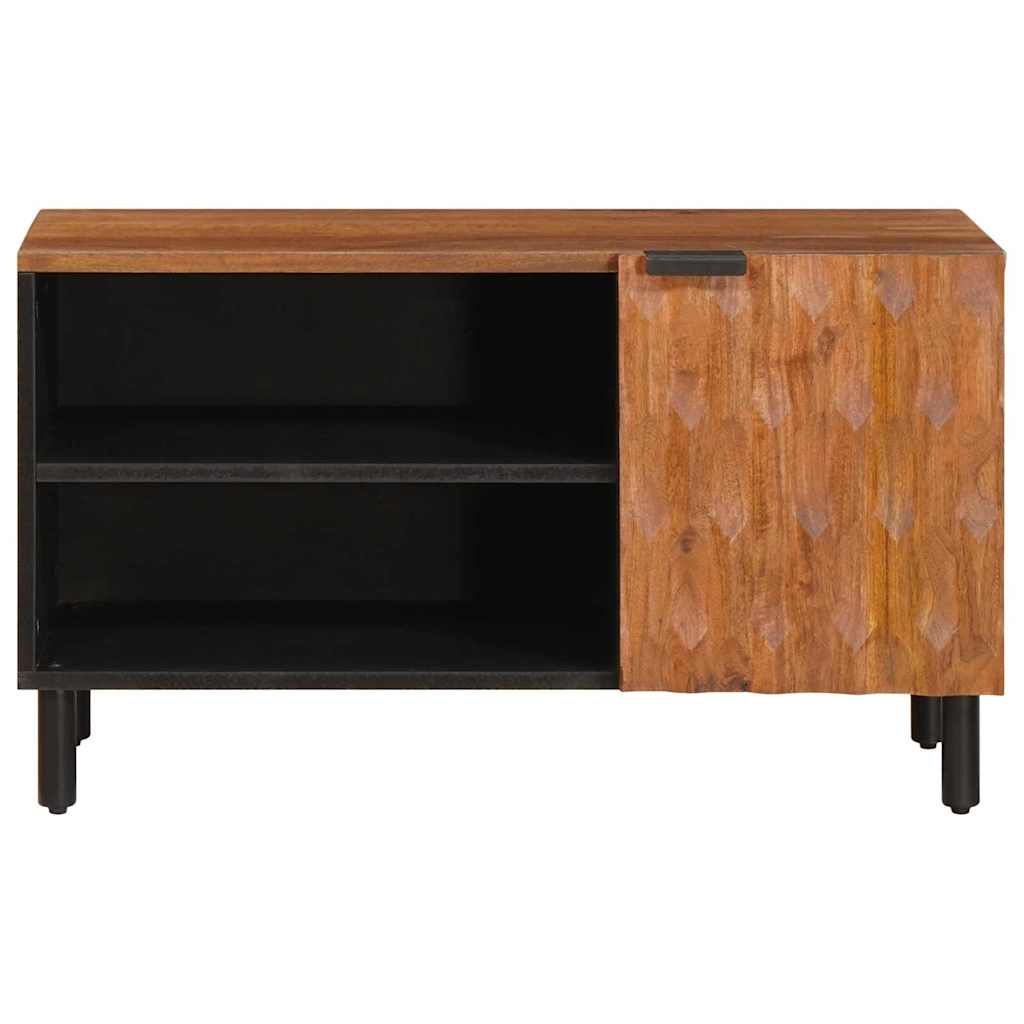 Cabinet TV cu depozitare Finisaj Acacia Maro 80 x 31,5 x 46 cm — imaginea 4