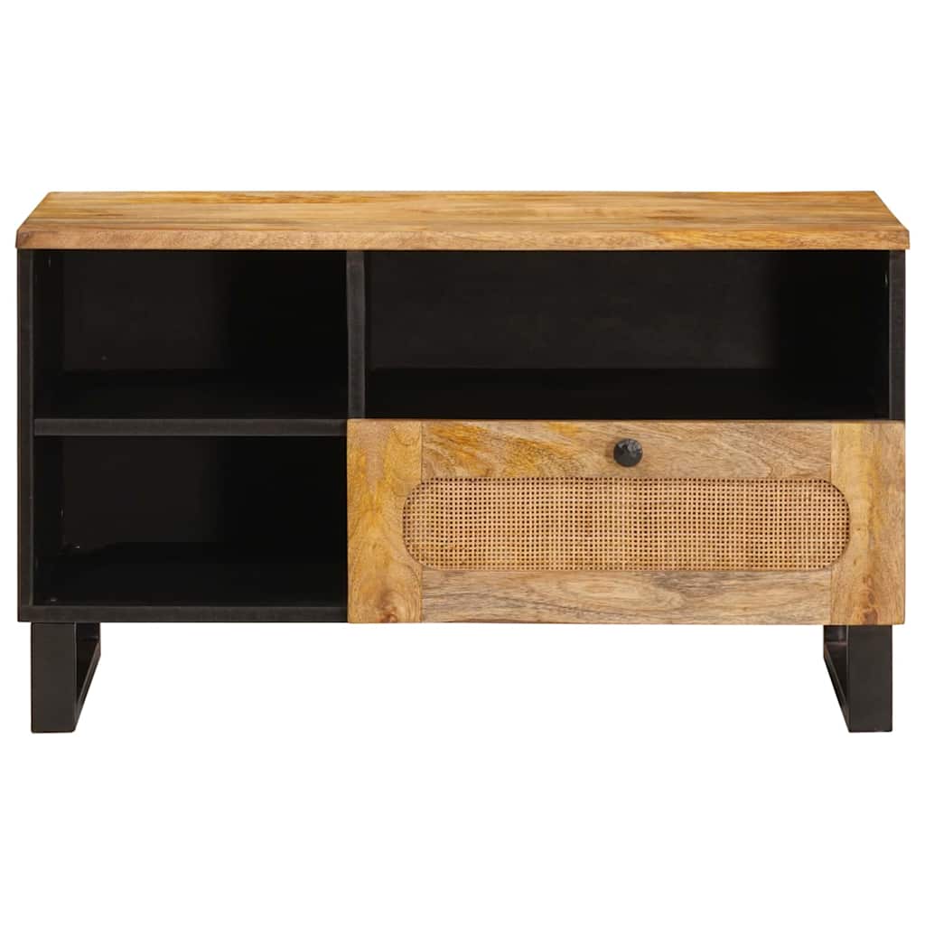 Cabinet TV cu sertar Maro 80 x 33,5 x 46 cm Lemn de mango solid — imaginea 4