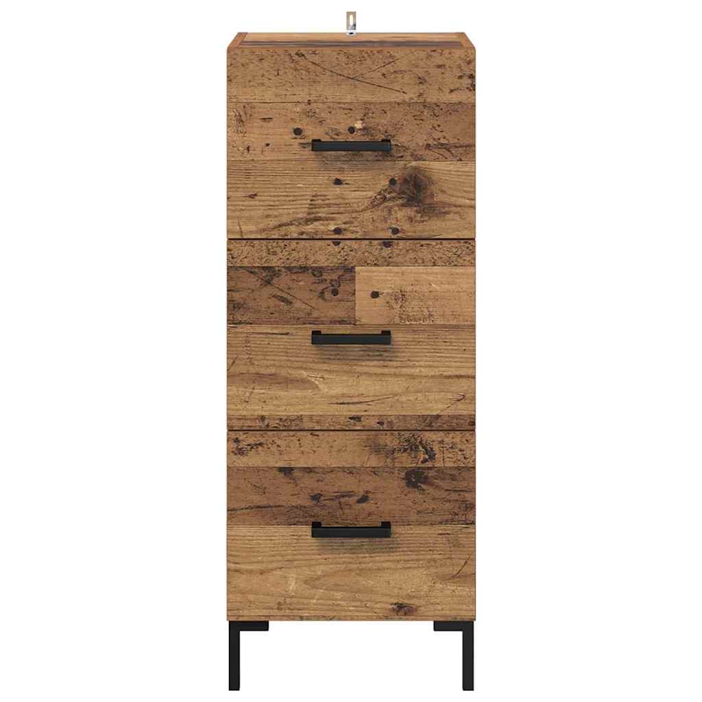Bufet cu sertar Lemn vechi 34,5 x 34 x 90 cm Lemn compozit — imaginea 7