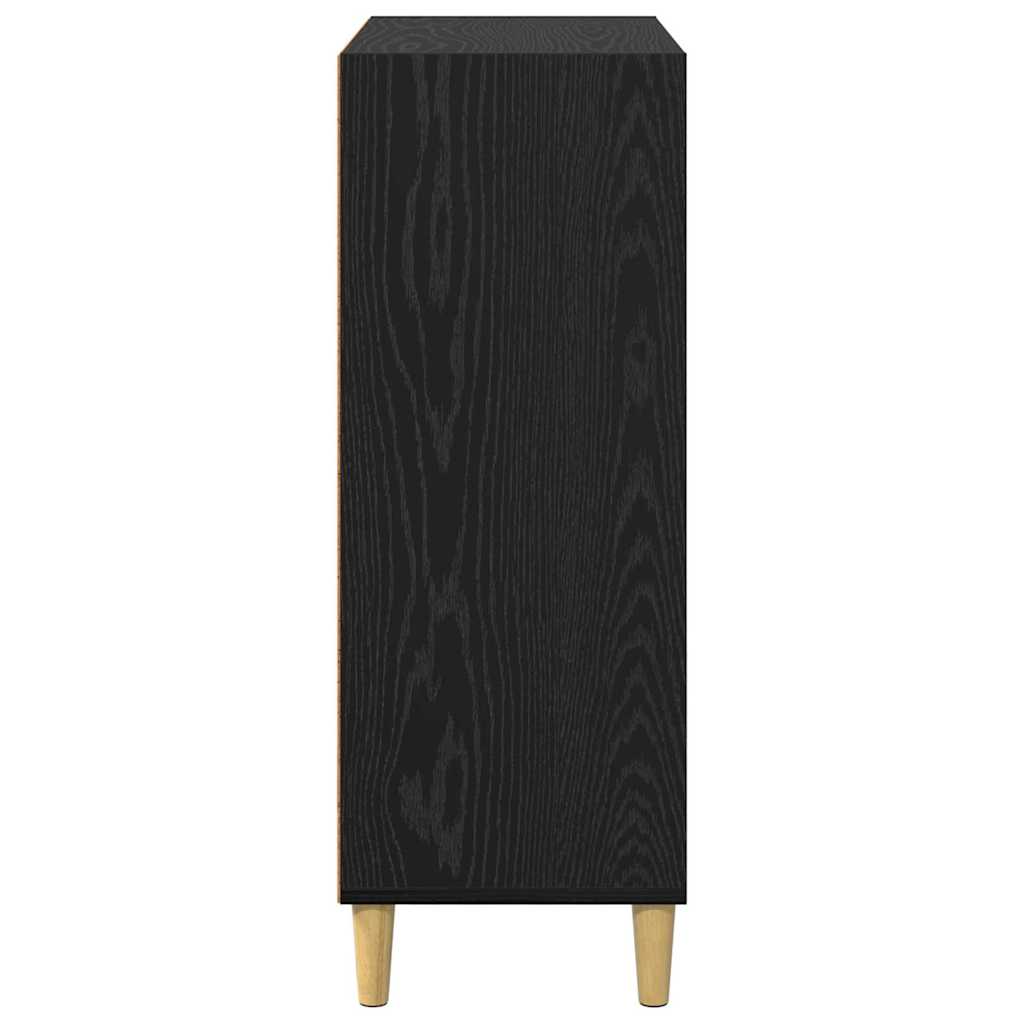 Bufet Stejar Negru 69,5 x 32,5 x 90 cm Lemn compozit — imaginea 7