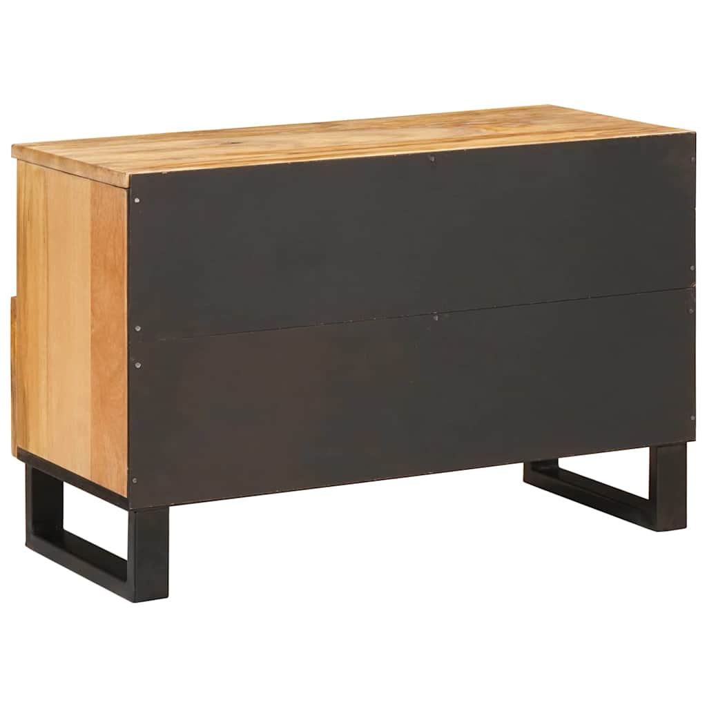 Cabinet TV cu sertar Maro 70 x 33,5 x 46 cm Lemn de mango solid — imaginea 6