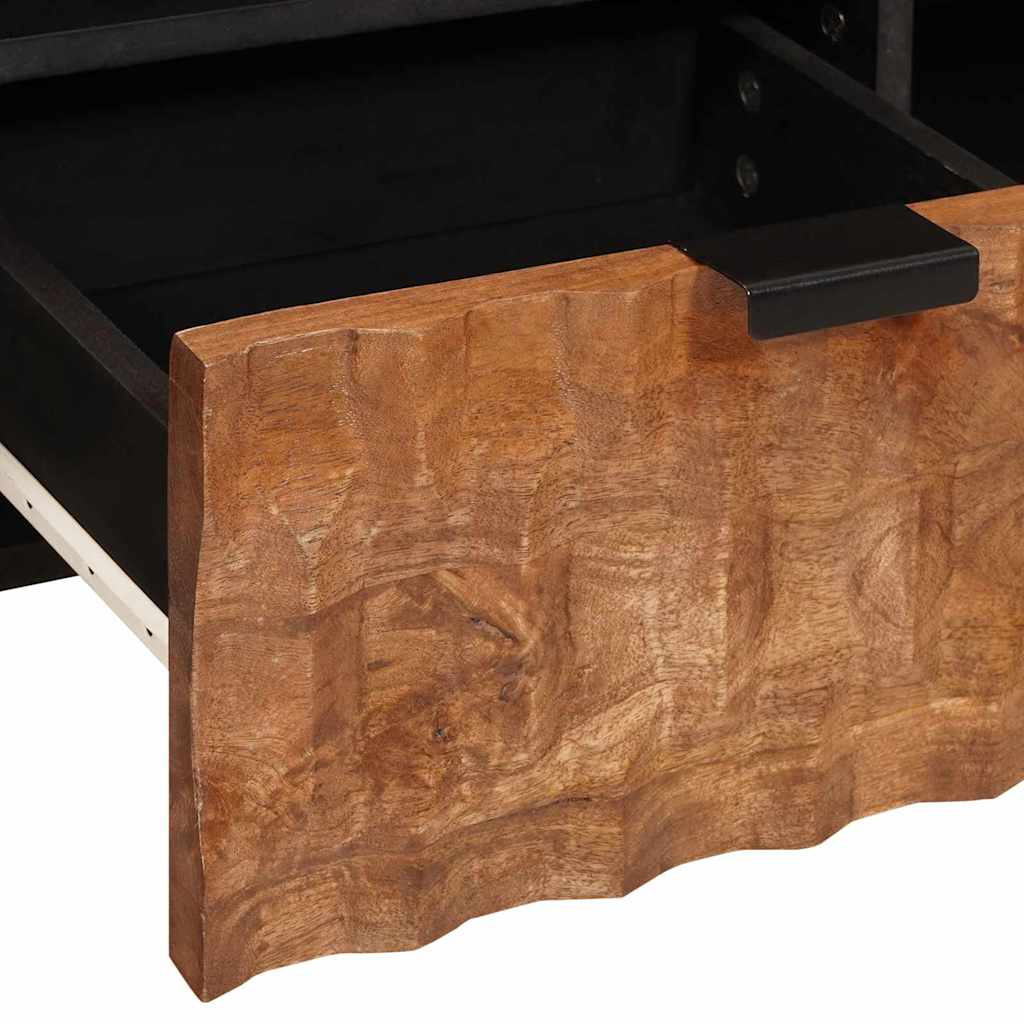 Cabinet TV cu sertar Finisaj Acacia Maro 100 x 33,5 x 46 cm — imaginea 8