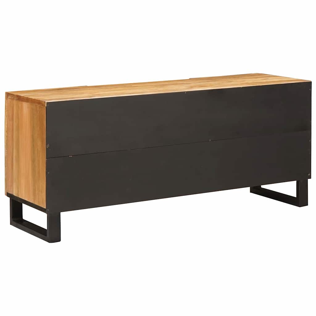 Cabinet TV cu usa Maro 105 x 33,5 x 46 cm Lemn de mango solid — imaginea 6