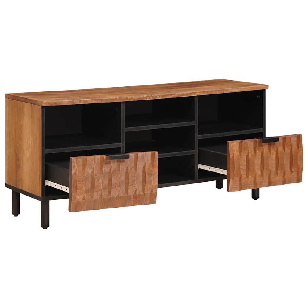 Cabinet TV cu sertar Finisaj Acacia Maro 100 x 33,5 x 46 cm — imaginea 3