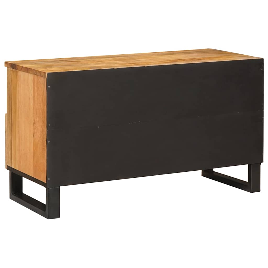 Cabinet TV cu sertar Maro 80 x 33,5 x 46 cm Lemn de mango solid — imaginea 6