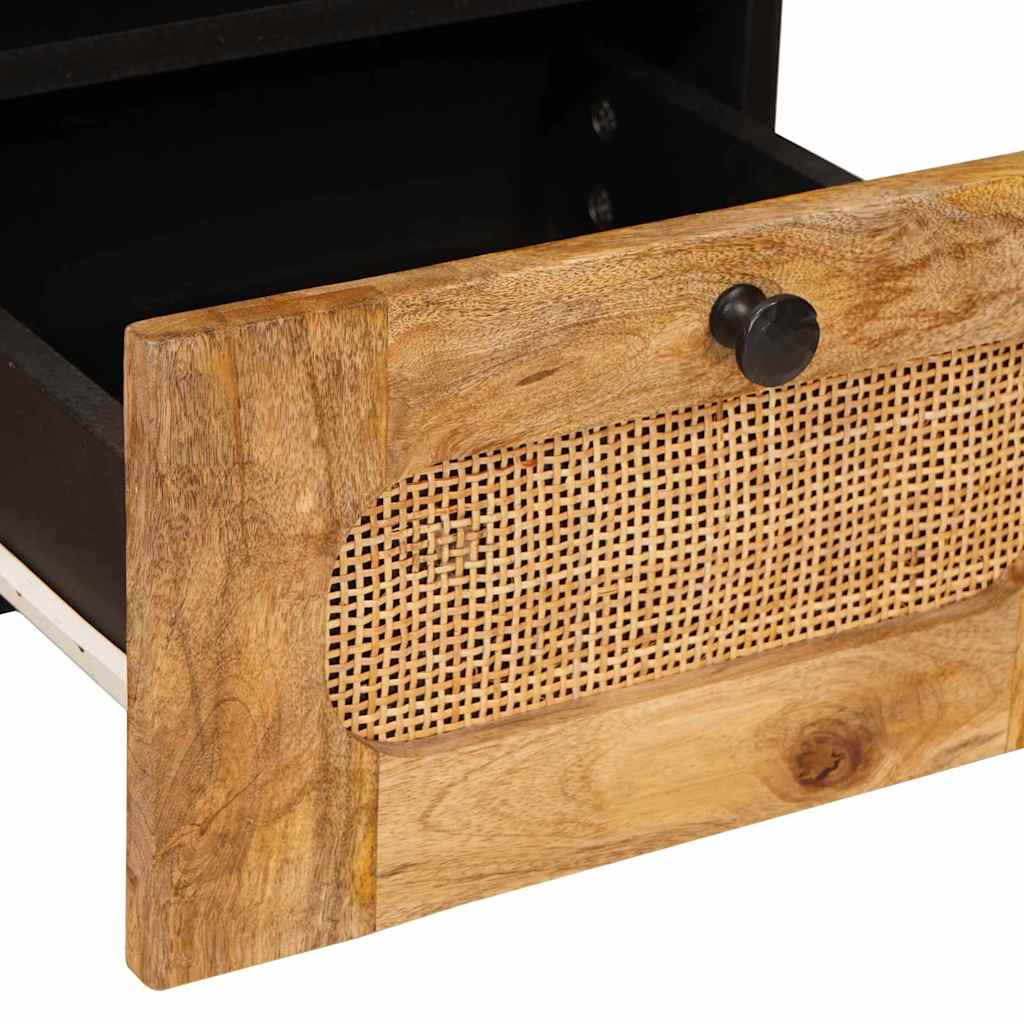 Cabinet TV cu sertar Maro 70 x 33,5 x 46 cm Lemn de mango solid — imaginea 8