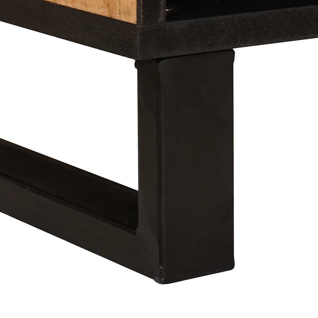 Cabinet TV cu sertar Maro 80 x 33,5 x 46 cm Lemn de mango solid — imaginea 7