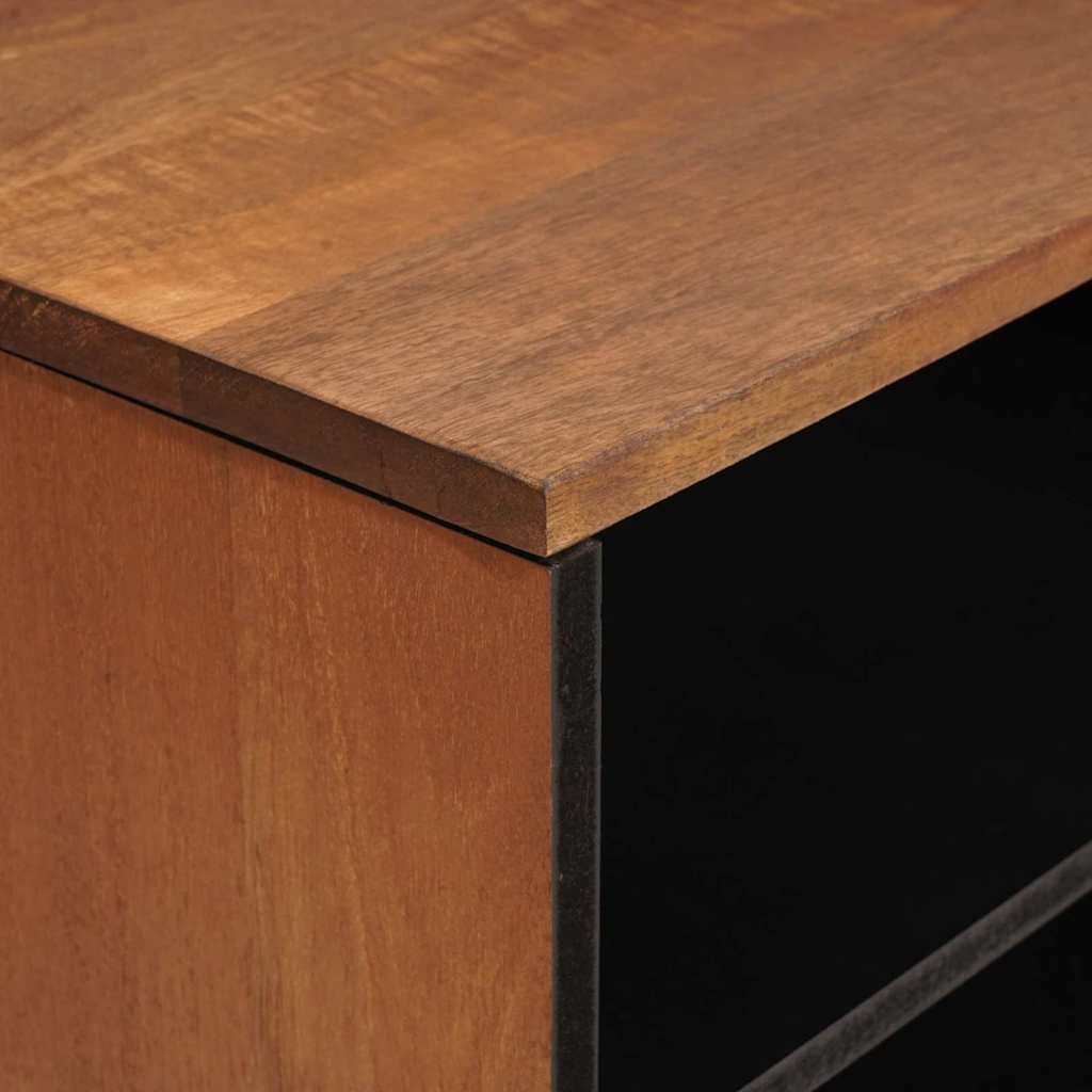 Cabinet TV cu depozitare Finisaj Acacia Maro 80 x 31,5 x 46 cm — imaginea 7