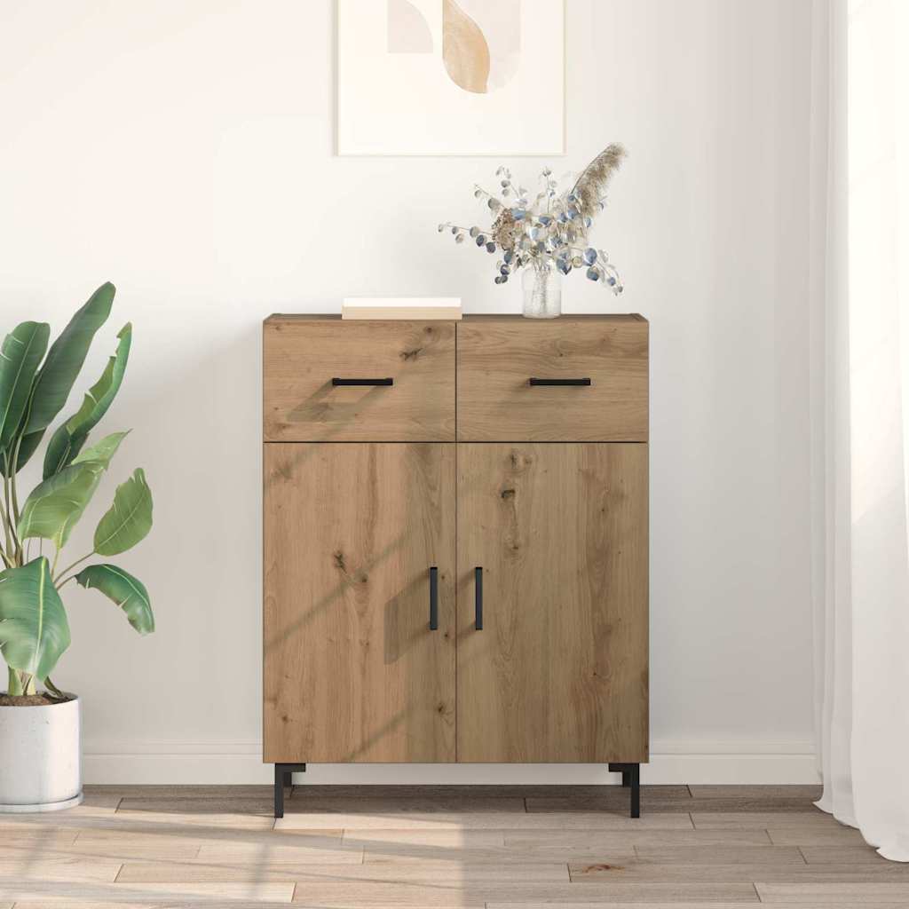 Bufet Stejar Artizanal 69,5 x 34 x 90 cm Lemn compozit — imaginea 5