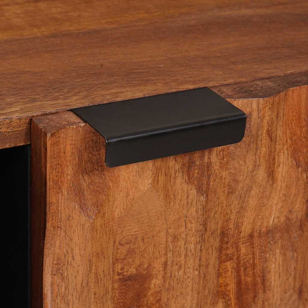 Cabinet TV cu depozitare Finisaj Acacia Maro 80 x 31,5 x 46 cm — imaginea 8
