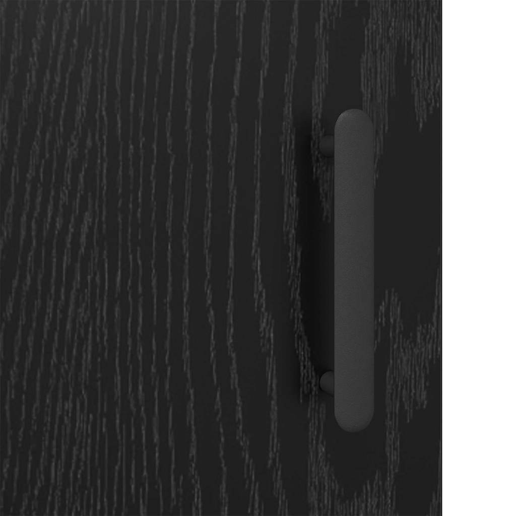 Bufet Stejar Negru 69,5 x 34 x 90 cm Lemn compozit — imaginea 10