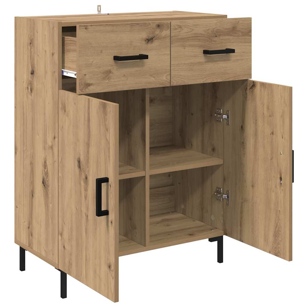 Bufet Stejar Artizanal 69,5 x 34 x 90 cm Lemn compozit — imaginea 6