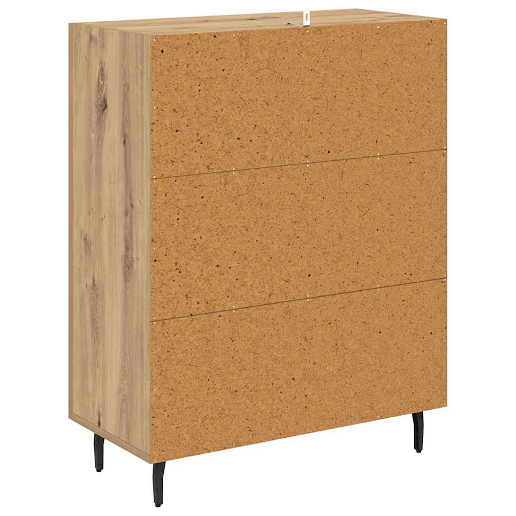 Bufet Stejar Artizanal 69,5 x 34 x 90 cm Lemn compozit — imaginea 9
