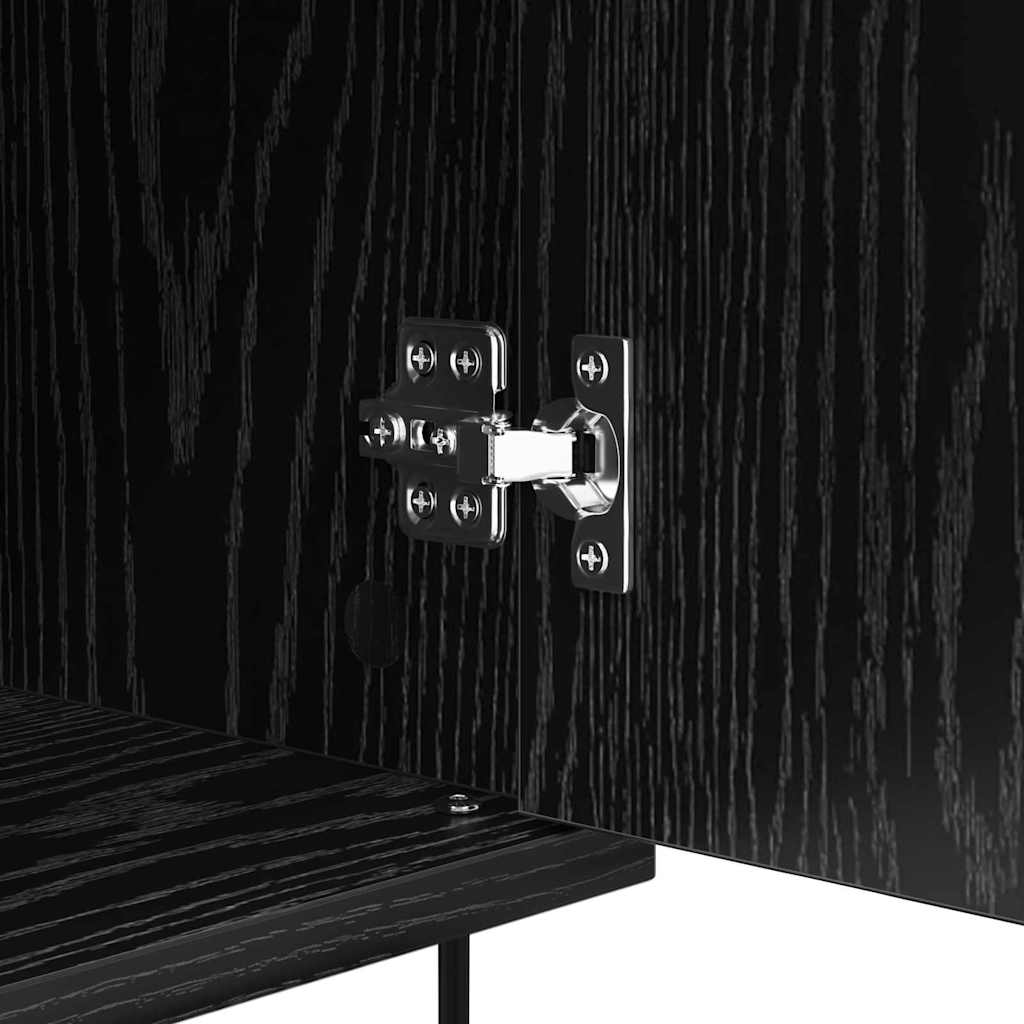 Bufet Pe perete Stejar Negru 40 x 35 x 70 cm Lemn compozit — imaginea 10