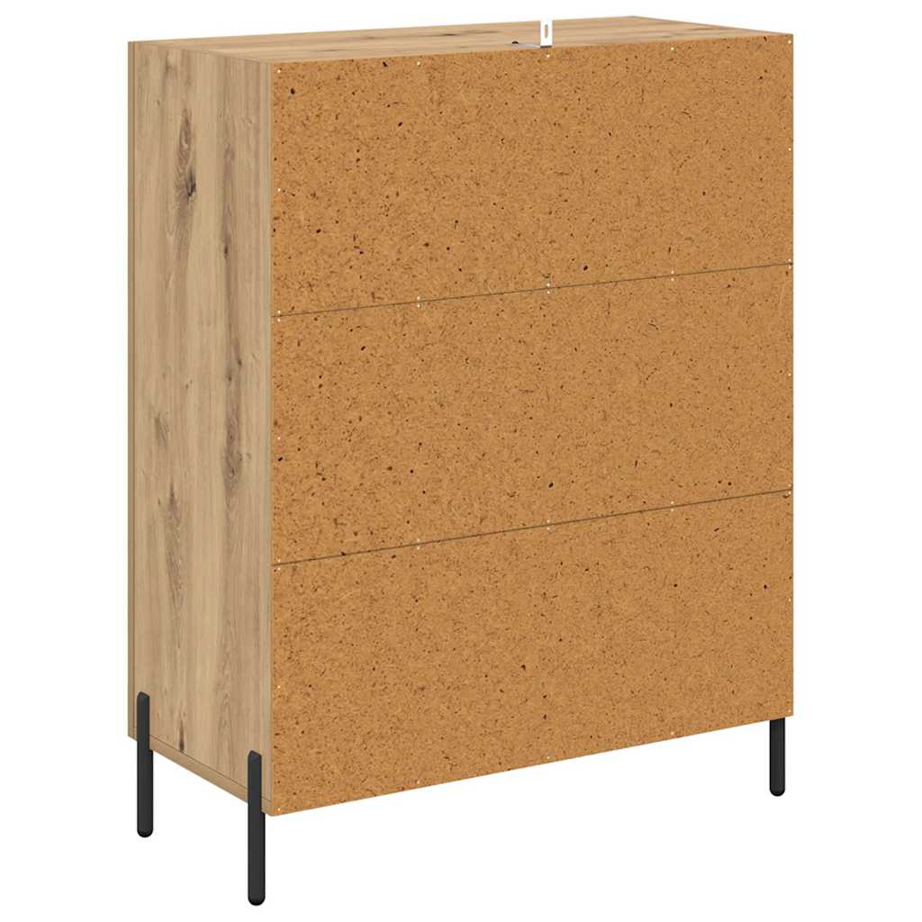 Bufet Stejar Artizanal 69,5 x 34 x 90 cm Lemn compozit — imaginea 9