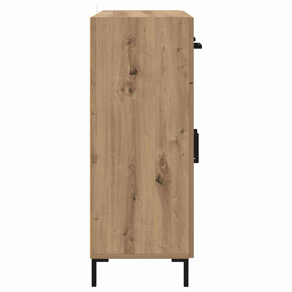 Bufet Stejar Artizanal 69,5 x 34 x 90 cm Lemn compozit — imaginea 8