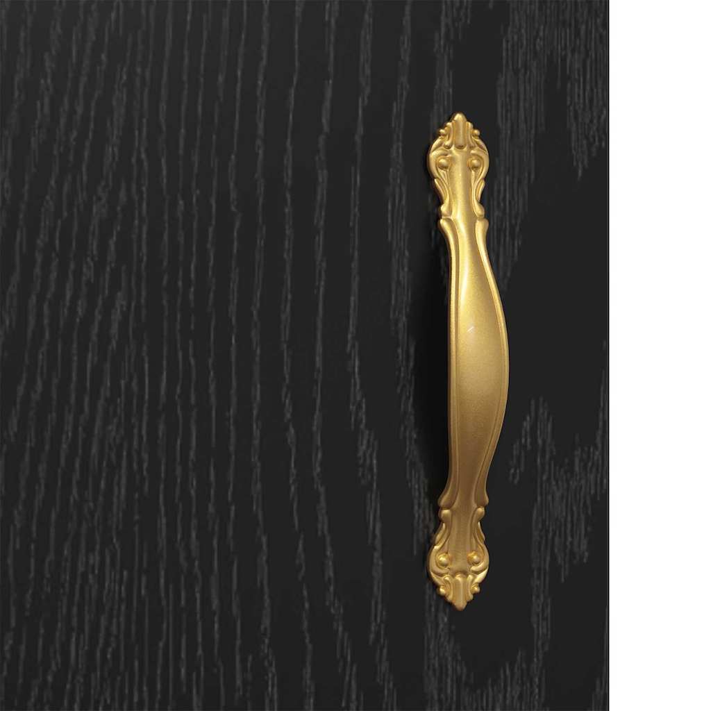 Bufet Stejar Negru 69,5 x 34 x 90 cm Lemn compozit — imaginea 11