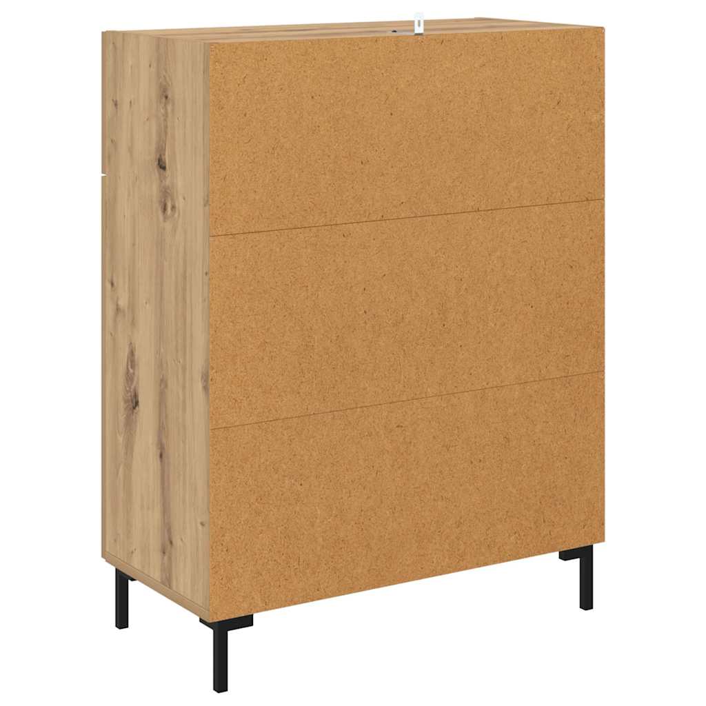 Bufet Stejar Artizanal 69,5 x 34 x 90 cm Lemn compozit — imaginea 9