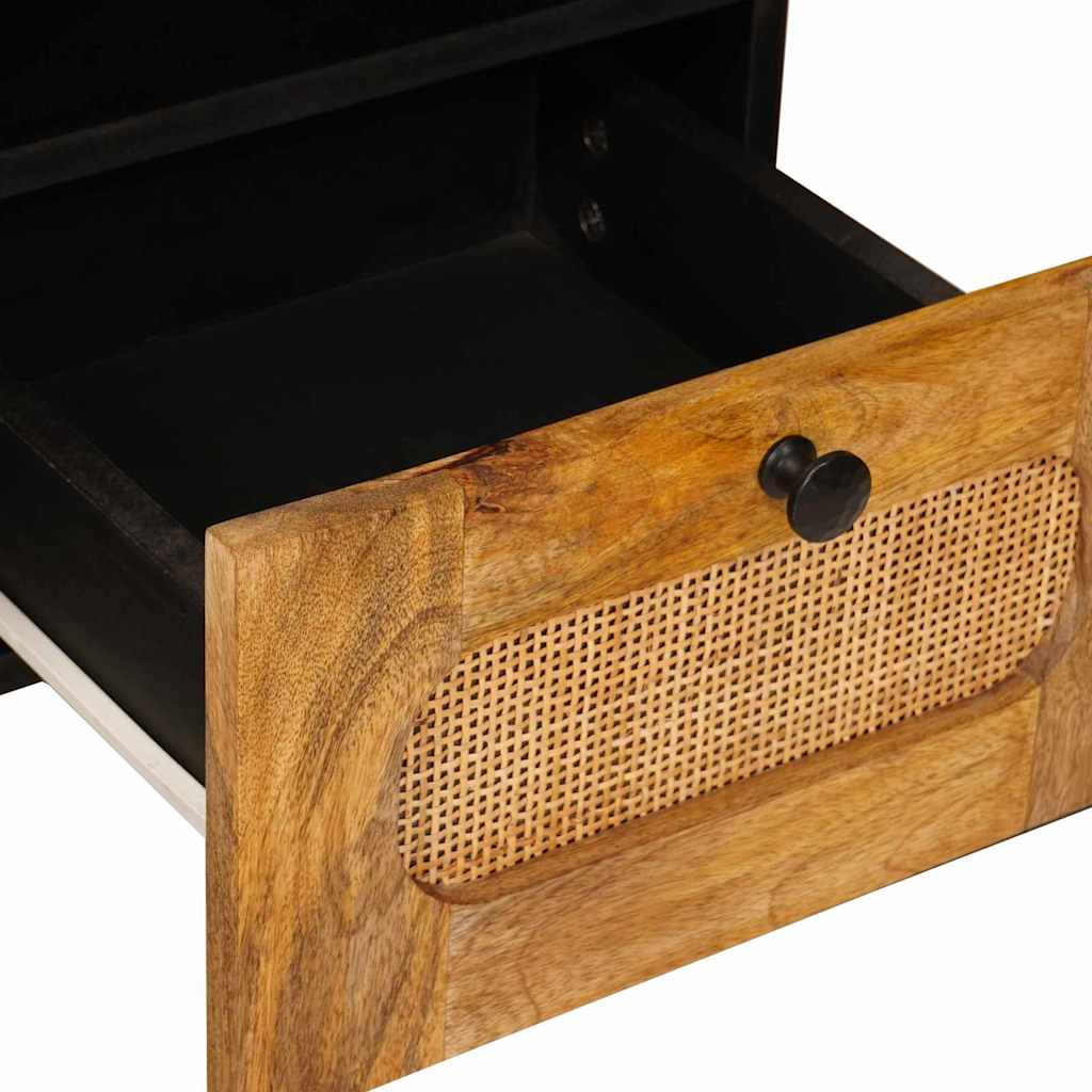 Cabinet TV cu raft Maro 100 x 33,5 x 46 cm Lemn de mango solid — imaginea 8