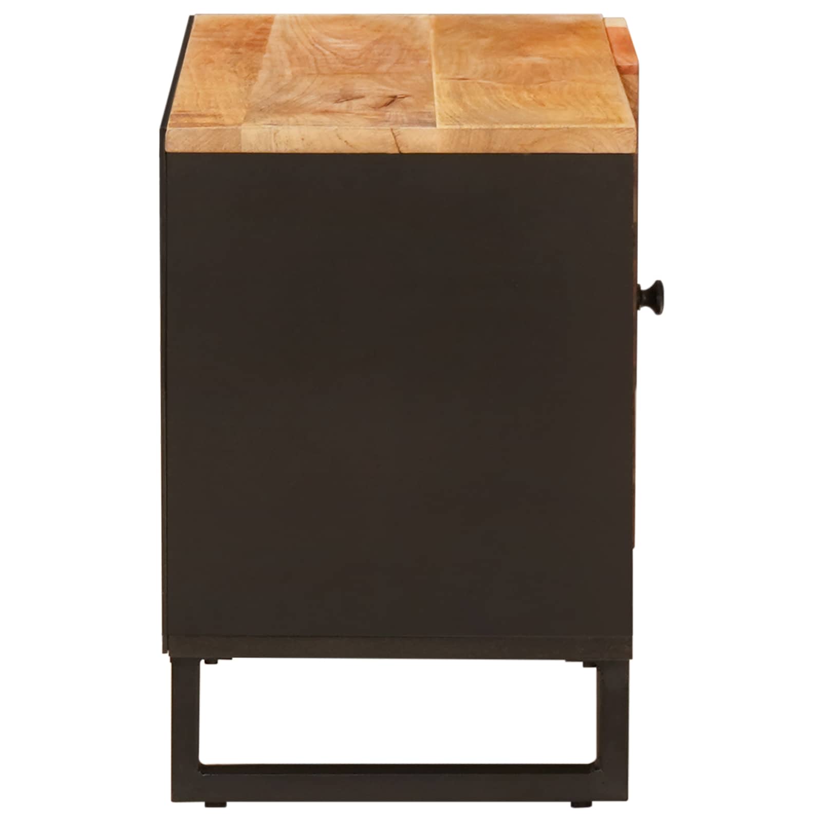 Cabinet TV cu raft Maro 80 x 31,5 x 46 cm Lemn de mango solid — imaginea 4