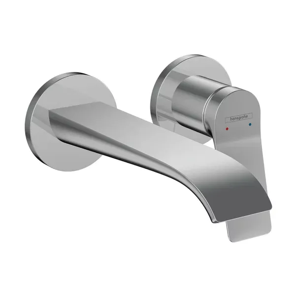Baterie lavoar incastrata Hansgrohe Vivenis cu pipa 19.2 cm crom lucios fara corp ingropat — imaginea 3