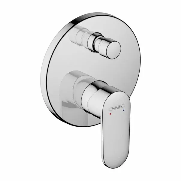 Baterie cada - dus incastrata Hansgrohe Vernis Blend fara corp ingropat crom lucios — imaginea 2