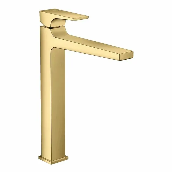 Baterie lavoar inalta Hansgrohe Metropol 260 auriu lucios — imaginea 2