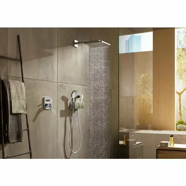 Baterie cada - dus Hansgrohe Metropol incastrata crom — imaginea 3