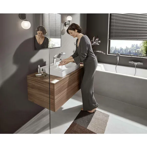 Baterie cada - dus Hansgrohe Vivenis crom lucios monocomanda — imaginea 6
