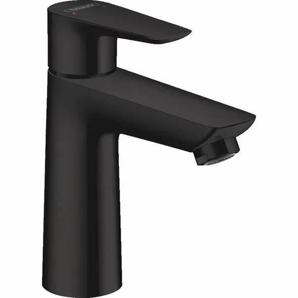 Baterie lavoar Hansgrohe Talis E 110 cu ventil Pop-Up negru mat — imaginea 2